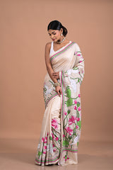 Tusser silk with Kantha embroidery