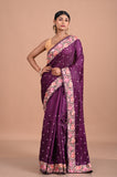 Parsi Machine embroidery on Tusser