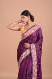 Parsi Machine embroidery on Tusser