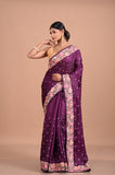 Parsi Machine embroidery on Tusser