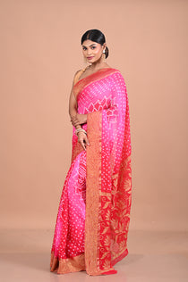Bandhini on Banarasi georgette