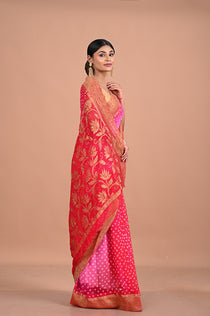 Bandhini on Banarasi georgette