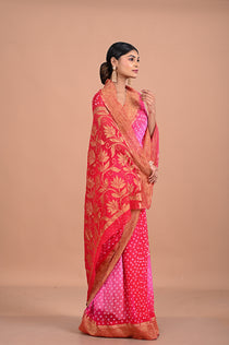 Bandhini on Banarasi georgette
