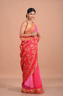Bandhini on Banarasi georgette