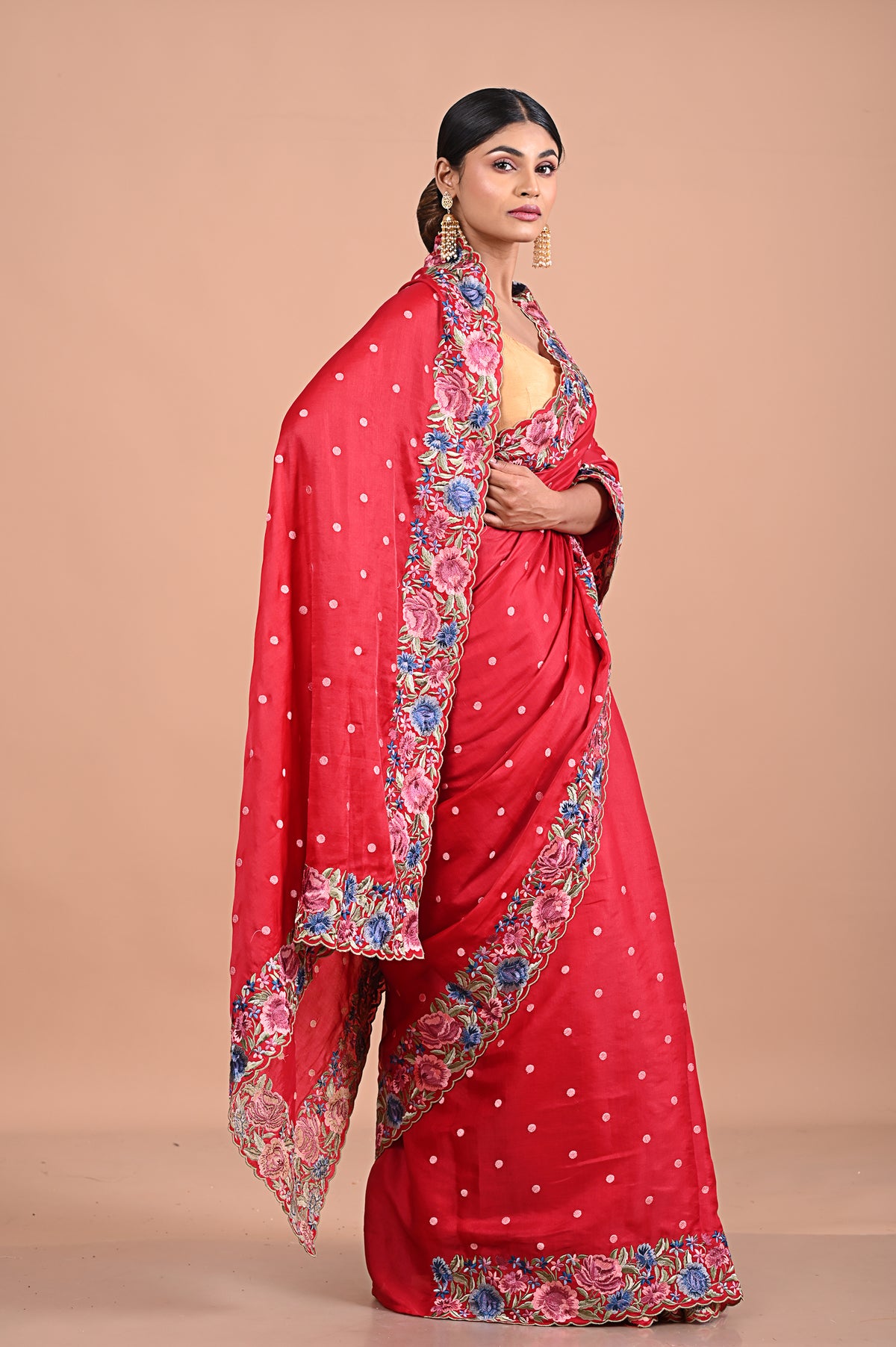 Parsi work on silk