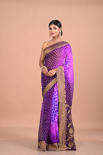 Bandhini on Banarasi georgette