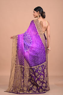 Bandhini on Banarasi georgette
