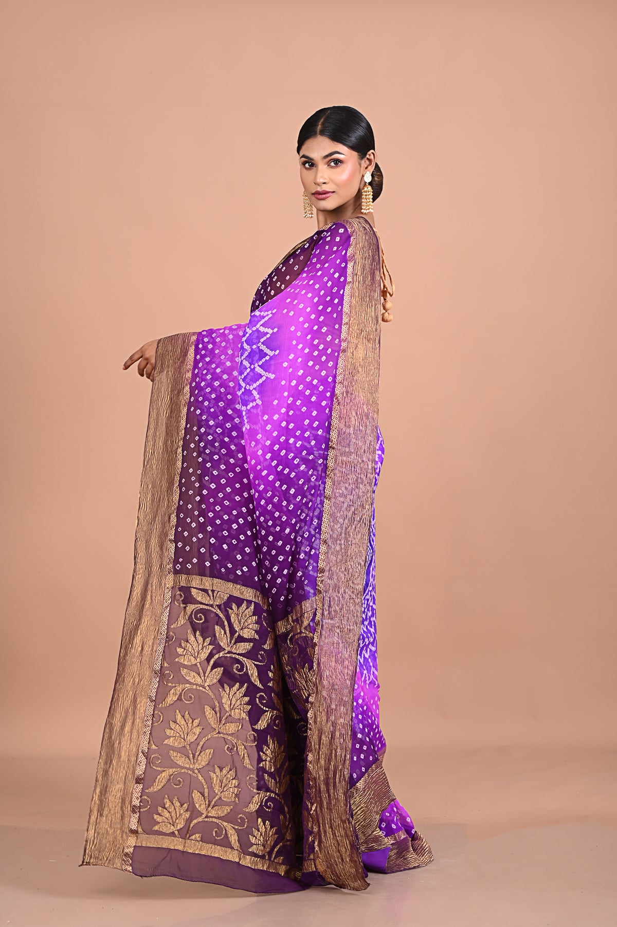 Bandhini on Banarasi georgette