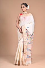Zari Tussar Saree with Lambani Work – Where Tribal Soul Meets Regal Elegance