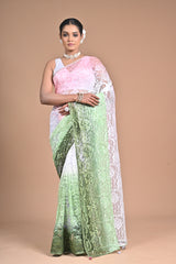 “Garden Whisper” – Chantilly Lace Saree