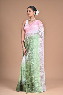 “Garden Whisper” – Chantilly Lace Saree