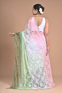 “Garden Whisper” – Chantilly Lace Saree