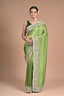 “Meadow Bloom” – Tissue Georgette with With heavy Hand Embroidery