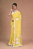 Dori Work on Crepe Silk Saree