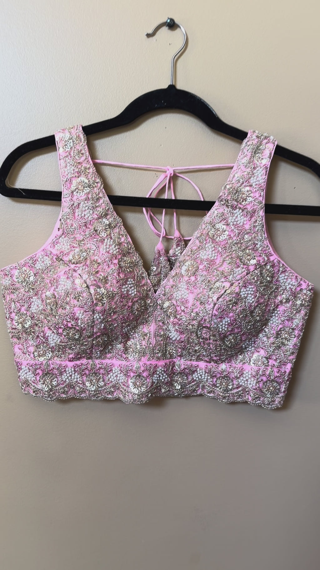 Designer Blouse with moti and Sequence work