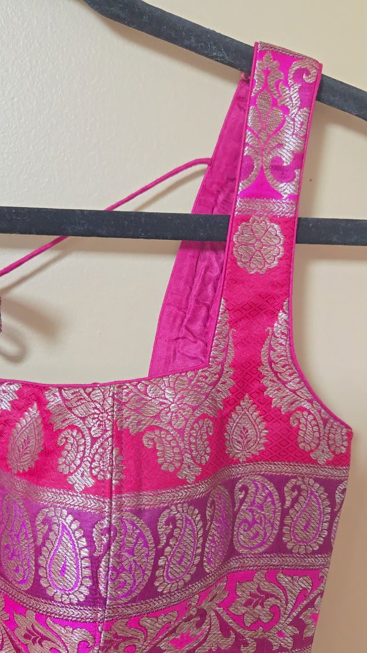 Pure banarasi Brocade Corset blouse