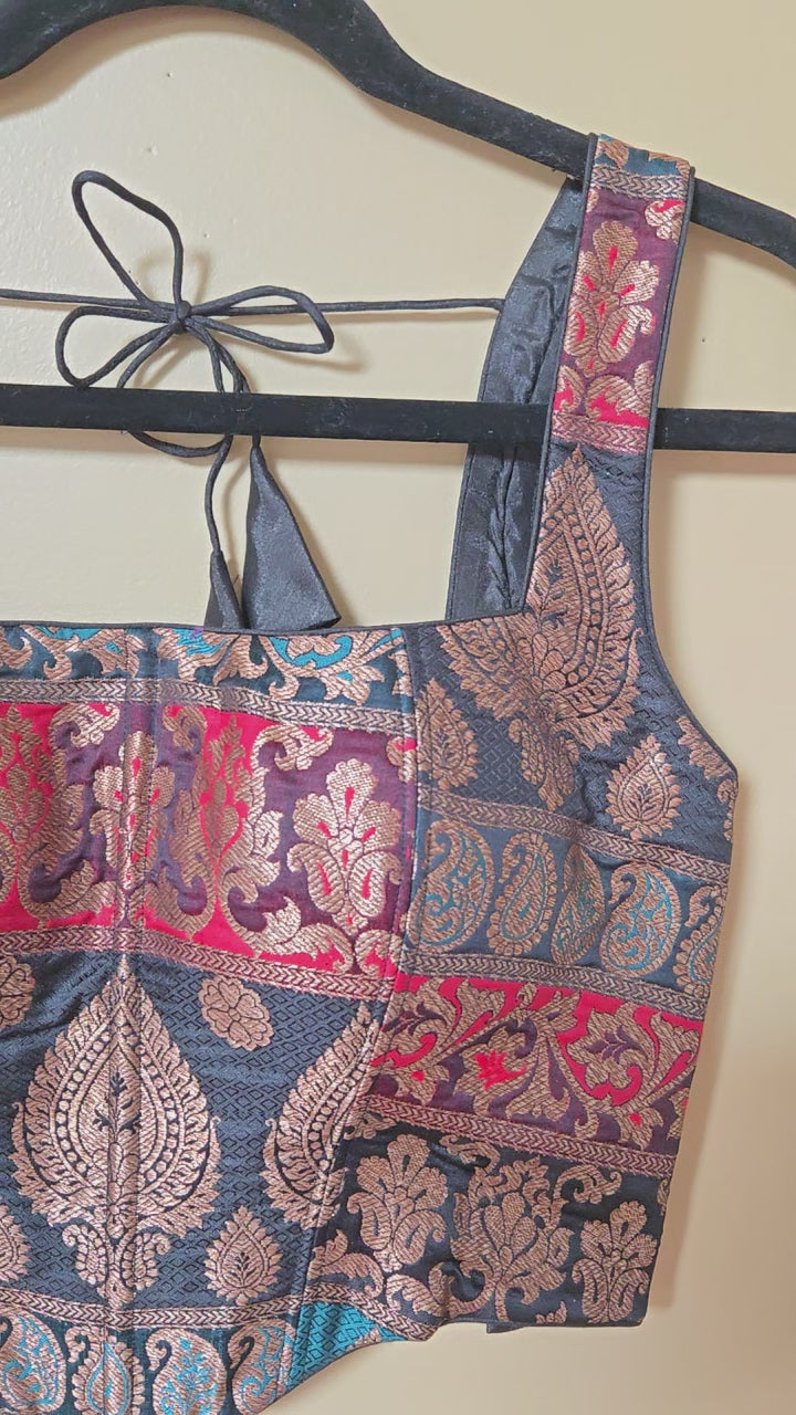 Pure banarasi Brocade Corset blouse