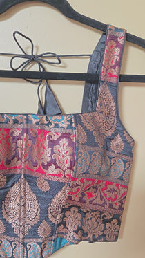 Pure banarasi Brocade Corset blouse