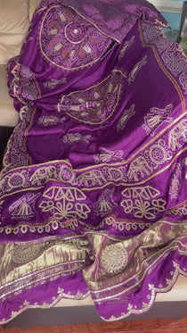 Bandhini on Gajji Silk