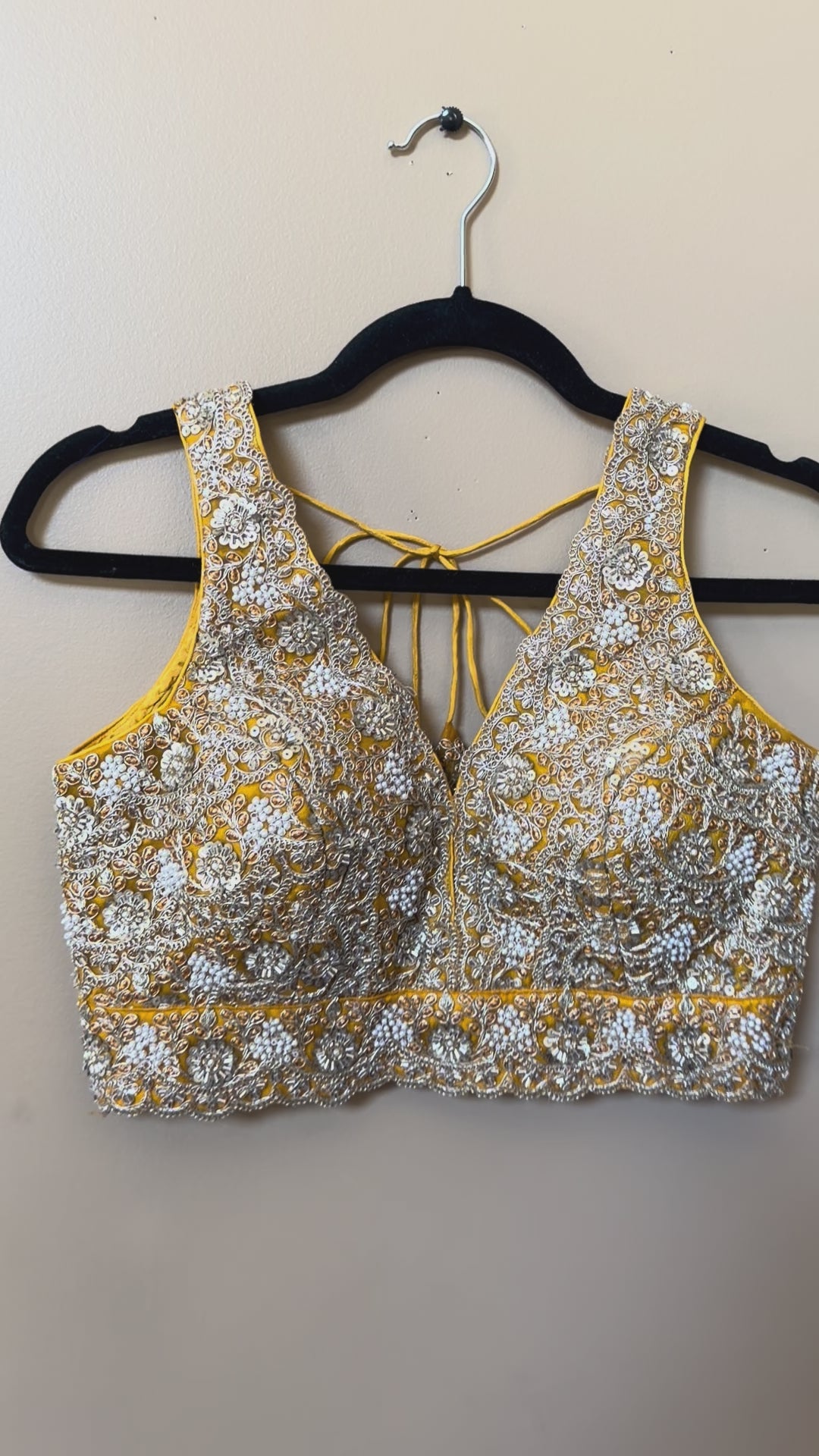 Designer Blouse with moti and Sequence work