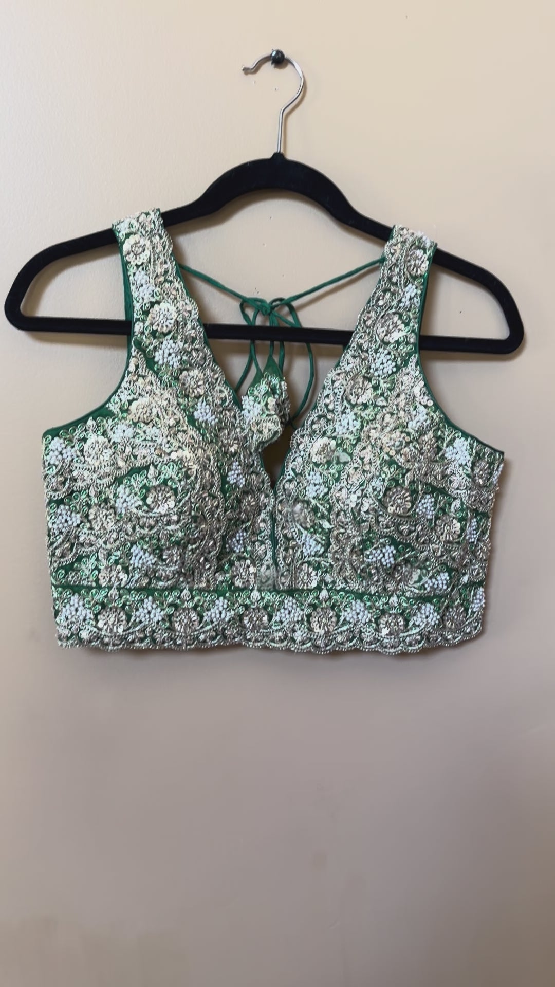 Designer Blouse with moti and Sequence work