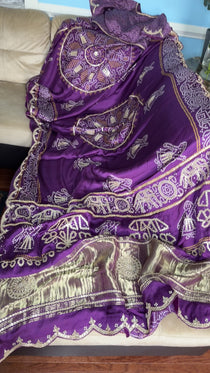 Bandhini on Gajji Silk
