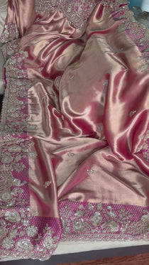 Georgette tissue saree