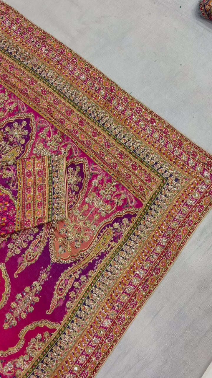 Pink Saree